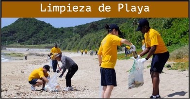 limpieza de playa